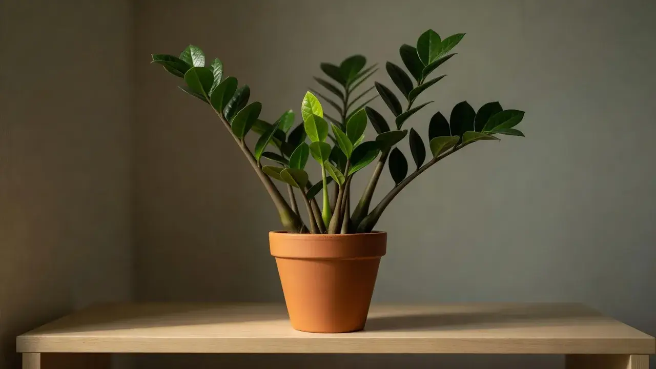 ZZ augalas (Zamioculcas): kaip auginti net tamsiame kambaryje
